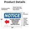 Signmission Delivery Entrance Contractors Sign, Vinyl Decal, 24in W x 18in L, 2PK OS-2PACK-NS-D-1824-L-10966 - alternate 4